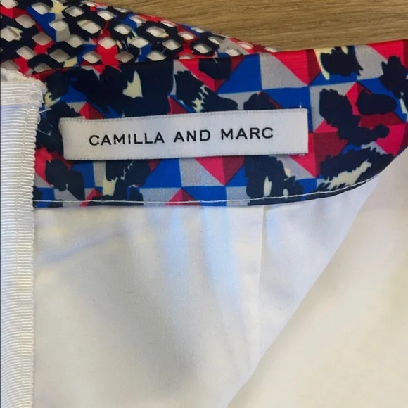 Camilla & Marc Vibrant A-Line Mesh Skirt Size 6 - Picture 8 of 9